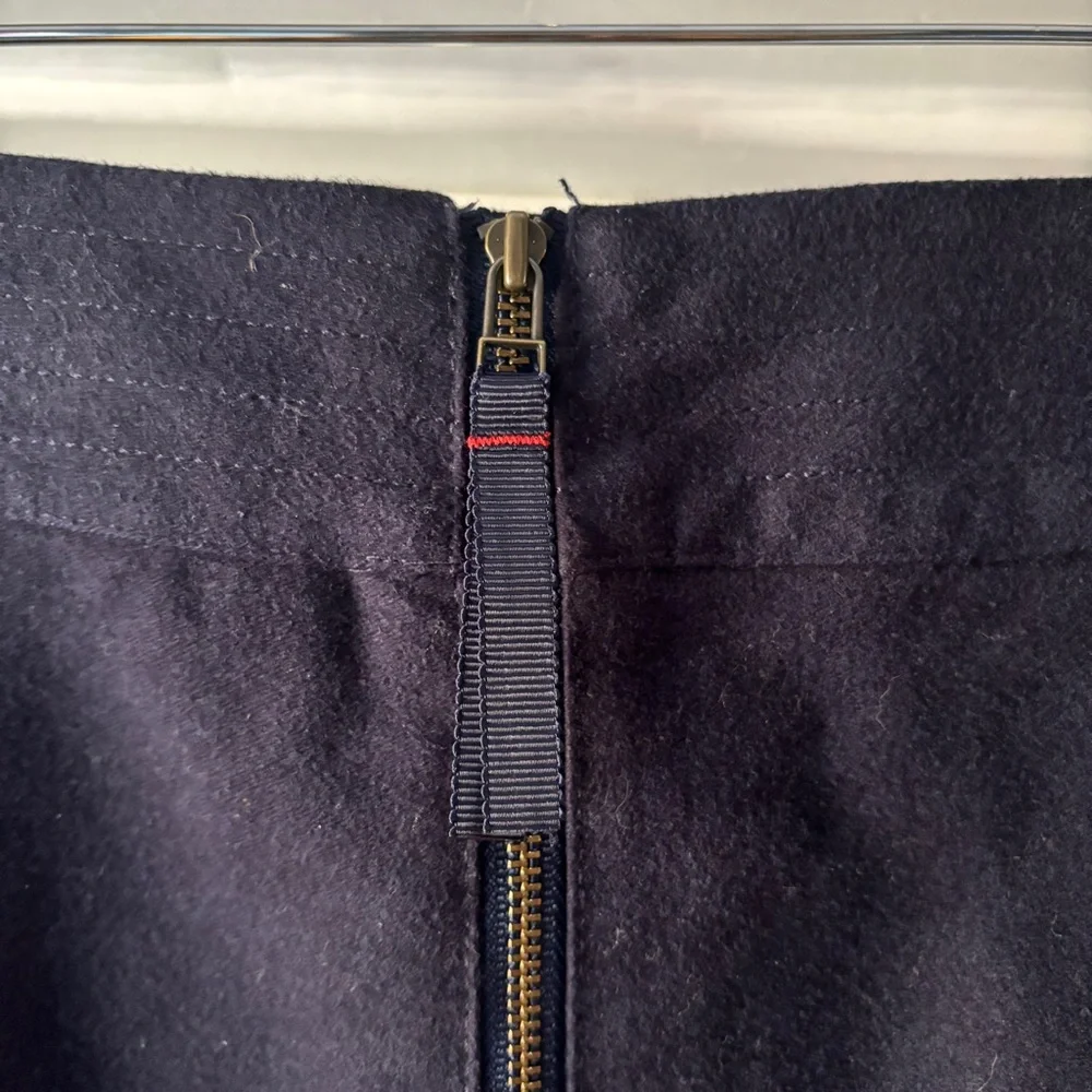 Boden Dorchester Patch Pocket Stretch Cotton Mini Skirt Navy Size 10P